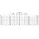 vidaXL Oblúkové gabionové koše 6 ks 300x50x80/100cm pozinkované železo – Obrázok 4
