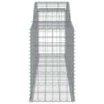 vidaXL Oblúkové gabionové koše 6 ks 300x50x80/100cm pozinkované železo – Obrázok 5