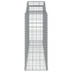 vidaXL Oblúkové gabionové koše 6 ks 300x50x120/140 cm pozink. železo – Obrázok 5