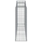 vidaXL Oblúkové gabionové koše 7 ks 300x50x140/160 cm pozink. železo – Obrázok 5