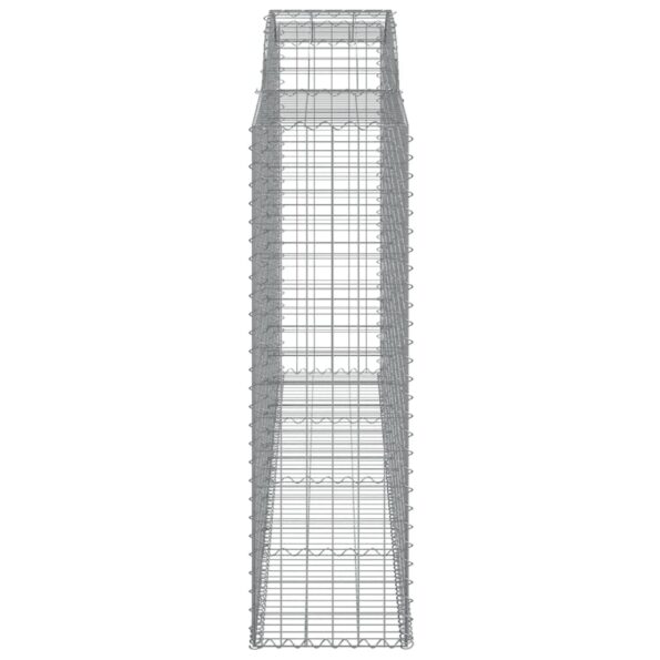 vidaXL Oblúkové gabiónové koše 3ks 300x50x160/180cm pozinkované železo – Obrázok 5