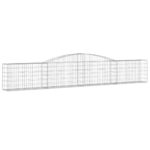 vidaXL Oblúkový gabionový kôš 8 ks 400x30x60/80 cm pozinkované železo – Obrázok 3