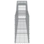 vidaXL Oblúkový gabionový kôš 8 ks 400x30x60/80 cm pozinkované železo – Obrázok 5