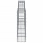 vidaXL Oblúkové gabiónové koše 7ks 400x30x100/120cm pozinkované železo – Obrázok 5
