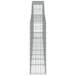 vidaXL Oblúkové gabiónové koše 9ks 400x30x100/120cm pozinkované železo – Obrázok 5