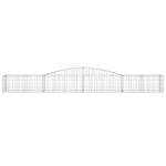 vidaXL Oblúkový gabionový kôš 5 ks 400x50x40/60 cm pozinkované železo – Obrázok 4