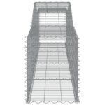 vidaXL Oblúkový gabionový kôš 8 ks 400x50x60/80 cm pozinkované železo – Obrázok 5