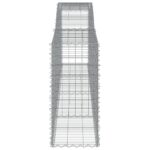vidaXL Oblúkové gabiónové koše 3ks 400x50x100/120cm pozinkované železo – Obrázok 5