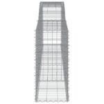 vidaXL Oblúkové gabiónové koše 6ks 400x50x100/120cm pozinkované železo – Obrázok 5