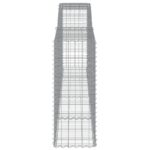 vidaXL Oblúkové gabionové koše 7 ks 400x50x120/140 cm pozink. železo – Obrázok 5