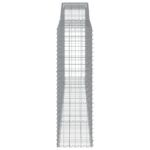 vidaXL Oblúkové gabiónové koše 4ks 400x50x160/180cm pozinkované železo – Obrázok 5