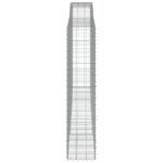 vidaXL Oblúkový gabionový kôš 3 ks 400x50x220/240cm pozinkované železo – Obrázok 5