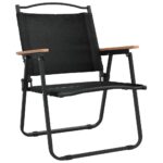 vidaXL Kempingové stoličky 2 ks čierne 54x55x78 cm oxfordská látka – Obrázok 3