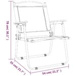 vidaXL Kempingové stoličky 2 ks čierne 54x55x78 cm oxfordská látka – Obrázok 8