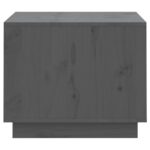 vidaXL Konferenčný stolík sivý 120x50x40,5 cm borovicový masív – Obrázok 7
