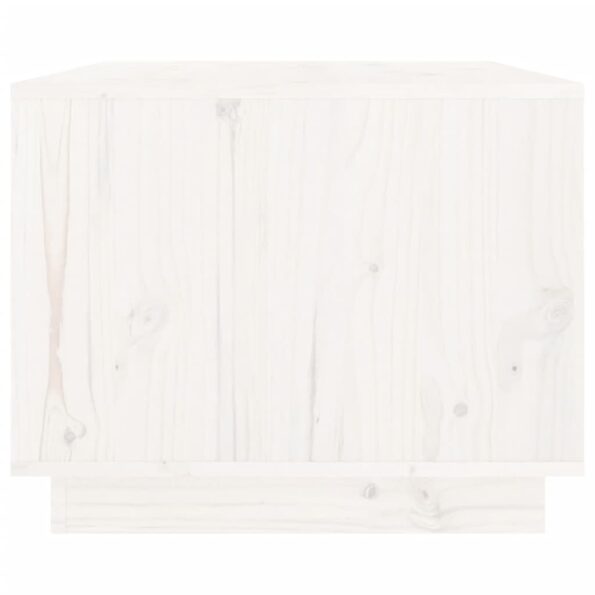 vidaXL Konferenčný stolík biely 80x50x40 cm borovicový masív – Obrázok 6