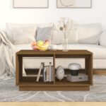 vidaXL Konferenčný stolík medovo-hnedý 80x50x40 cm borovicový masív – Obrázok 3