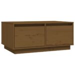 vidaXL Konferenčný stolík medovo-hnedý 80x50x35 cm borovicový masív – Obrázok 2