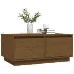 vidaXL Konferenčný stolík medovo-hnedý 80x50x35 cm borovicový masív – Obrázok 4