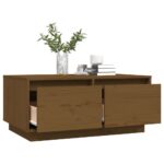 vidaXL Konferenčný stolík medovo-hnedý 80x50x35 cm borovicový masív – Obrázok 5