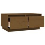 vidaXL Konferenčný stolík medovo-hnedý 80x50x35 cm borovicový masív – Obrázok 8