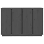 vidaXL Komoda sivá 120x35x80 cm borovicový masív – Obrázok 6