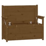 vidaXL Lavička medovohnedá 112,5x51,5x96,5 cm masívna borovica – Obrázok 5