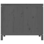 vidaXL Kôš na bielizeň sivý 88,5x44x76 cm masívna borovica – Obrázok 6