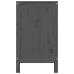 vidaXL Kôš na bielizeň sivý 88,5x44x76 cm masívna borovica – Obrázok 7