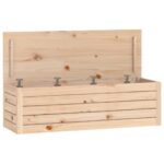 vidaXL Úložný box 109x36,5x33 cm masívna borovica – Obrázok 2
