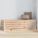vidaXL Úložný box 109x36,5x33 cm masívna borovica – Obrázok 3