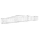 vidaXL Oblúkový gabionový kôš 400x50x40/60 cm pozinkované železo – Obrázok 2