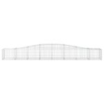 vidaXL Oblúkový gabionový kôš 400x50x40/60 cm pozinkované železo – Obrázok 3