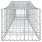 vidaXL Oblúkový gabionový kôš 400x50x40/60 cm pozinkované železo – Obrázok 4