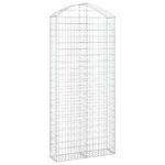 vidaXL Oblúkový gabionový kôš 100x30x220/240 cm pozinkované železo – Obrázok 2
