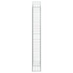 vidaXL Oblúkový gabionový kôš 100x30x220/240 cm pozinkované železo – Obrázok 4