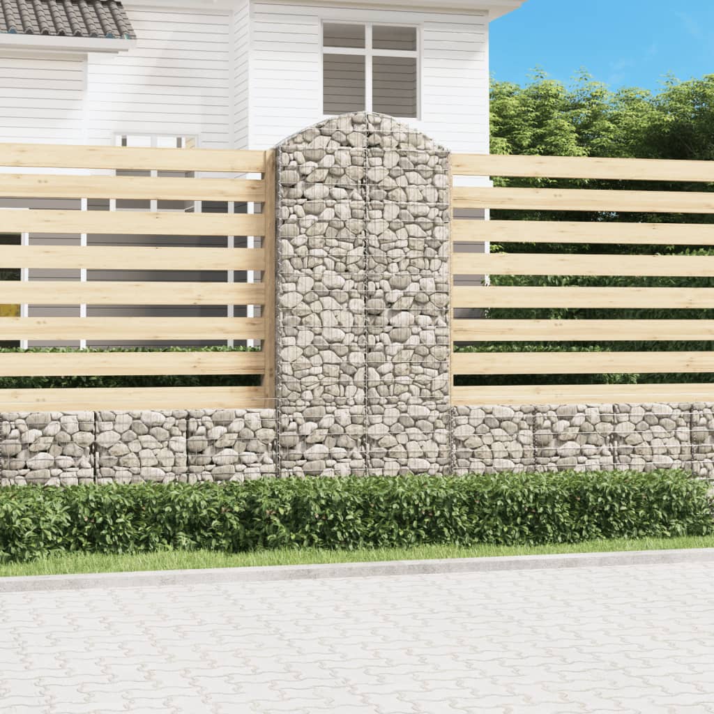 VXL8720845650940_m_en_hd_1.jpg vidaXL Oblúkový gabionový kôš 100x30x220/240 cm pozinkované železo – Obrázok 1