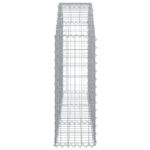 vidaXL Oblúkový gabionový kôš 150x30x80/100 cm pozinkované železo – Obrázok 4