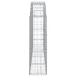 vidaXL Oblúkový gabionový kôš 200x30x100/120 cm pozinkované železo – Obrázok 4