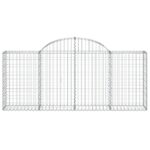 vidaXL Oblúkový gabionový kôš 200x30x80/100 cm pozinkované železo – Obrázok 3
