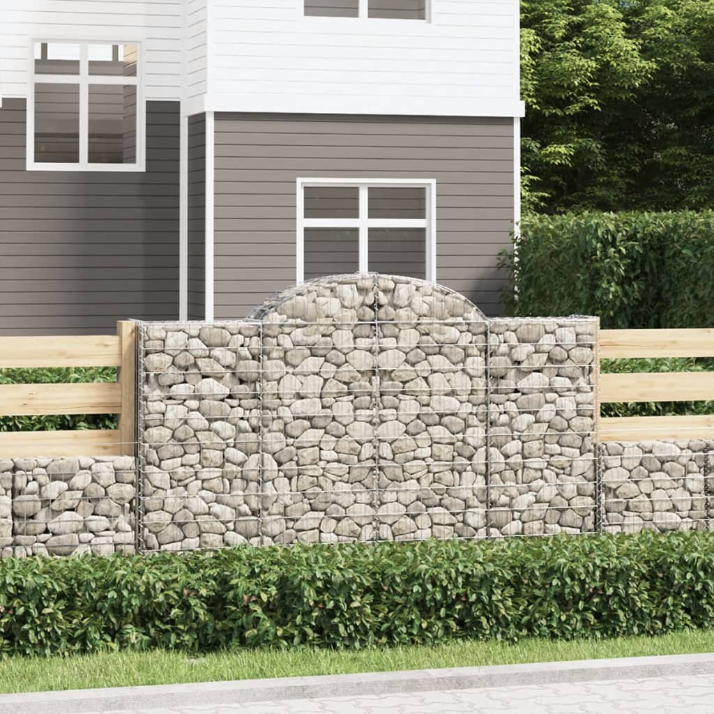 VXL8720845651497_m_en_hd_1.jpg vidaXL Oblúkový gabionový kôš 200x30x120/140cm pozinkované železo – Obrázok 1