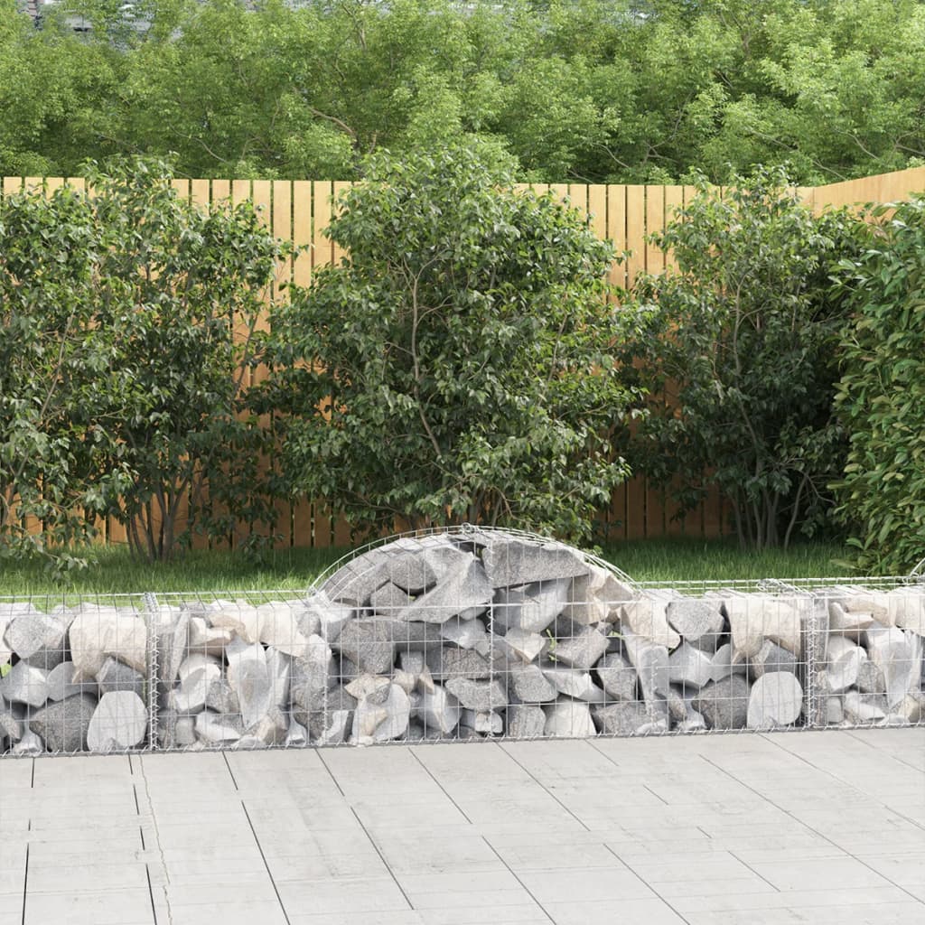 VXL8720845651558_m_en_hd_1.jpg vidaXL Oblúkový gabionový kôš 200x50x40/60 cm pozinkované železo – Obrázok 1