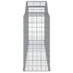 vidaXL Oblúkový gabionový kôš 300x50x100/120 cm pozinkované železo – Obrázok 4