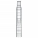 vidaXL Oblúkový gabionový kôš 400x30x180/200 cm pozinkované železo – Obrázok 4