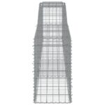 vidaXL Oblúkový gabionový kôš 400x50x80/100 cm pozinkované železo – Obrázok 4