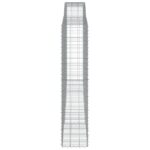 vidaXL Oblúkový gabionový kôš 400x50x220/240 cm pozinkované železo – Obrázok 4