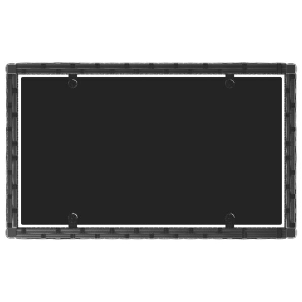 vidaXL 4-dielna záhradná sedacia súprava s vankúšmi čierna polyratan – Obrázok 5