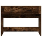 vidaXL Konzolový stolík dymový dub 100x39x75 cm spracované drevo – Obrázok 6