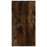 vidaXL Konzolový stolík dymový dub 100x39x75 cm spracované drevo – Obrázok 8