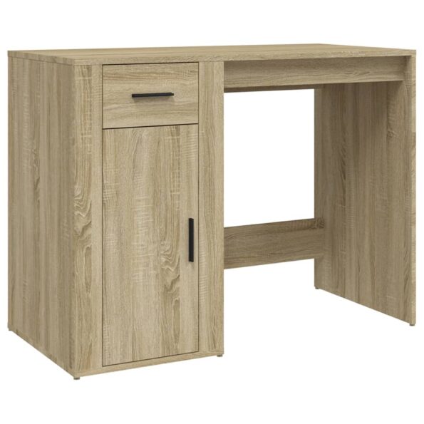 vidaXL Stôl dub sonoma 100x49x75 cm spracované drevo – Obrázok 2